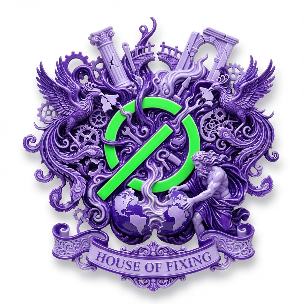 House of Fixing crest